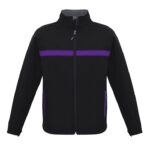 Unisex Charger Jacket - Black/purple/grey