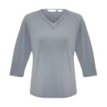 Womens Lana 3/4 Sleeve Top - Silver