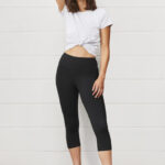 Womens Flex 3/4 Leggings - Black