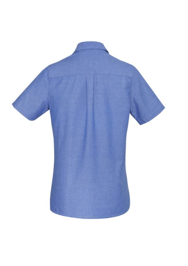 Womens Chambray Short Sleeve Shirt - Image 4