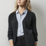 Womens Milano Cardigan - Charcoal