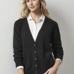 Womens Woolmix Cardigan - Black