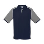 Mens Nitro Short Sleeve Polo - Navy/grey/white