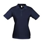 Womens Ice Short Sleeve Polo - Navy