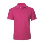 Mens Neon Short Sleeve Polo - Magenta