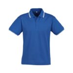 Mens Cambridge Short Sleeve Polo - Royal/white/white