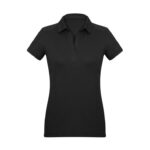 Womens Profile Short Sleeve Polo - Black