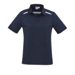Womens Sonar Short Sleeve Polo - Navy/white