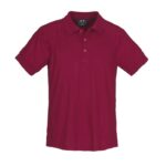 Mens Resort Short Sleeve Polo - Cherry/maroon