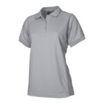 Womens Resort Short Sleeve Polo - Grey/charcoal