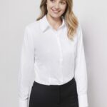 Womens Luxe Long Sleeve Shirt - White