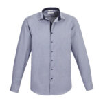 Mens Edge Long Sleeve Shirt - Blue
