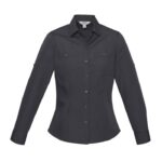 Womens Bondi Long Sleeve Shirt - Charcoal