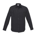 Mens Bondi Long Sleeve Shirt - Black