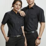 Womens Bondi Short Sleeve Shirt - Black