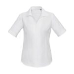 Womens Preston Short Sleeve Shirt - White