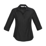 Womens Preston 3/4 Sleeve Shirt - Black