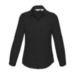 Womens Madison Long Sleeve Shirt - Black