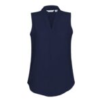 Womens Madison Sleeveless Top - Midnight Blue