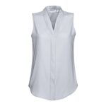Womens Madison Sleeveless Top - Silver Mist