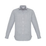 Mens Ellison Long Sleeve Shirt - Silver