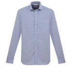 Mens Jagger Long Sleeve Shirt - French Blue