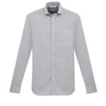 Mens Jagger Long Sleeve Shirt - Silver