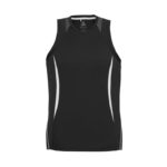 Mens Razor Singlet - Black/white