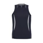 Mens Razor Singlet - Navy/white