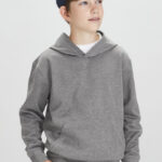 Kids Hype Hoodie - Grey Marle