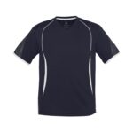 Mens Razor Short Sleeve Tee - Navy/white