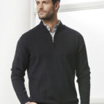 Mens 80/20 Wool Pullover - Black