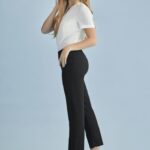 Womens Cool Stretch Slim Leg Pant - Black
