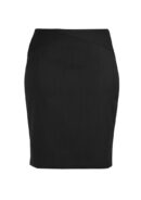 Comfort Wool Stretch Womens Chevron Band Skirt