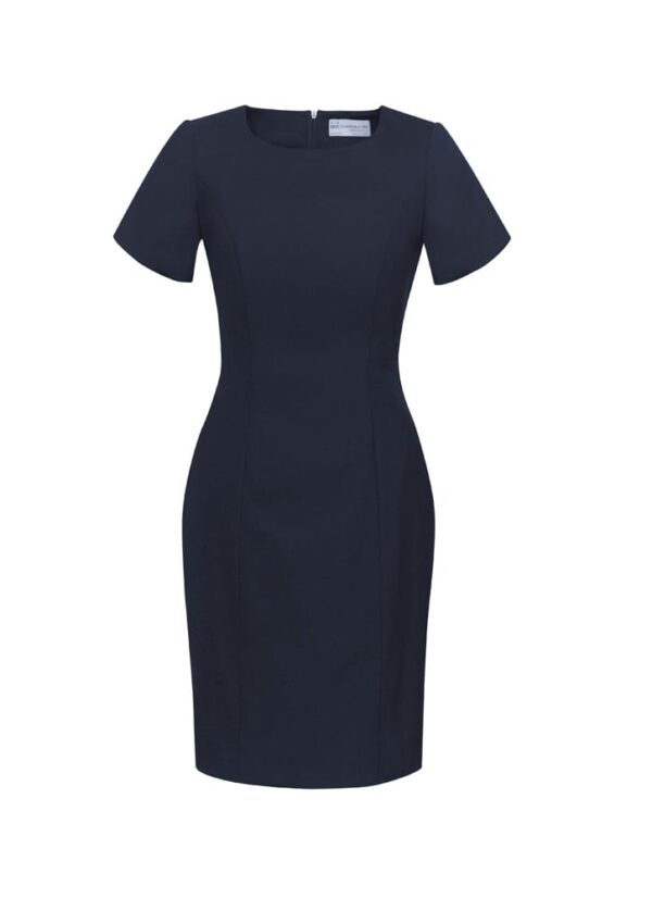 Womens Comfort Wool Stretch Short Sleeve Shift Dress - Image 25