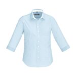 Fifth Avenue Womens 3/4 Sleeve Shirt - Alaskan Blue