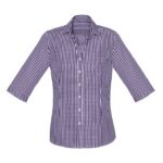 Womens Springfield 3/4 Sleeve Shirt - Purple Reign