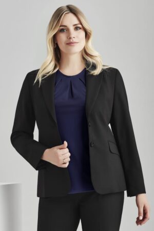 Womens Comfort Wool Stretch Longline Jacket