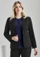 Womens Comfort Wool Stretch Longline Jacket