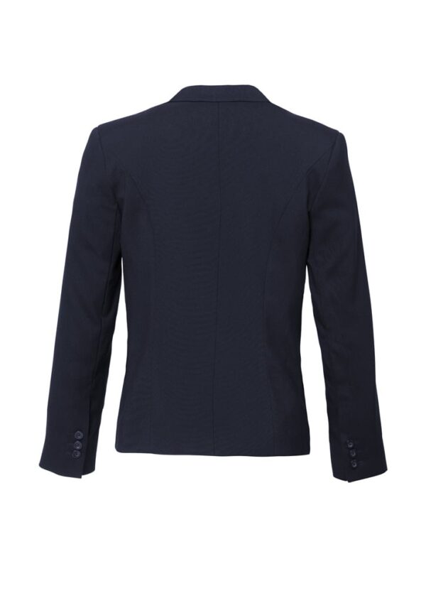 Womens Comfort Wool Stretch Short Jacket With Reverse Lapel - Image 6