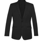 Comfort Wool Stretch Mens Slimline Jacket - Black