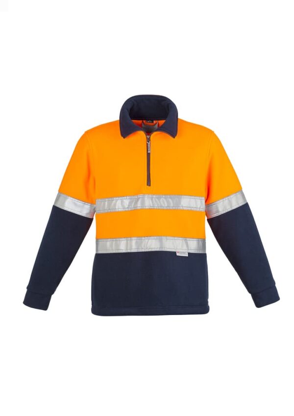 Unisex Hi Vis Polar Fleece Pullover - Hoop Taped - Image 2