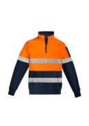 Mens Hi Vis 1/4 Zip Pullover - Hoop Taped