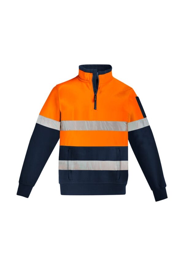 Mens Hi Vis 1/4 Zip Pullover - Hoop Taped - Image 12