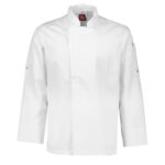 Mens Alfresco Long Sleeve Chef Jacket - White