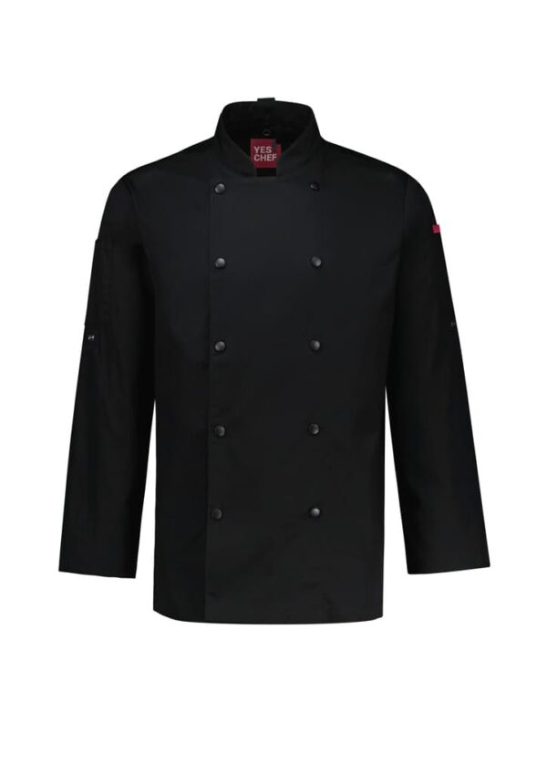 Mens Gusto Long Sleeve Chef Jacket - Image 4