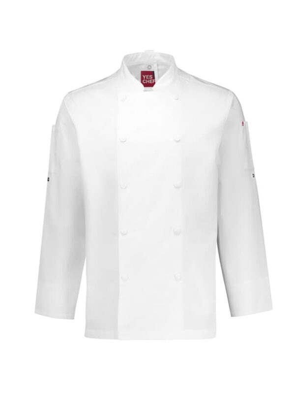 Mens Gusto Long Sleeve Chef Jacket - Image 8