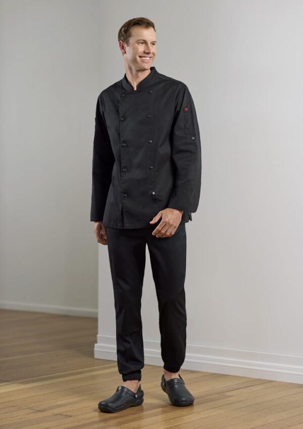 Mens Gusto Long Sleeve Chef Jacket - Image 3