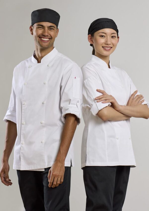 Mens Gusto Long Sleeve Chef Jacket - Image 7