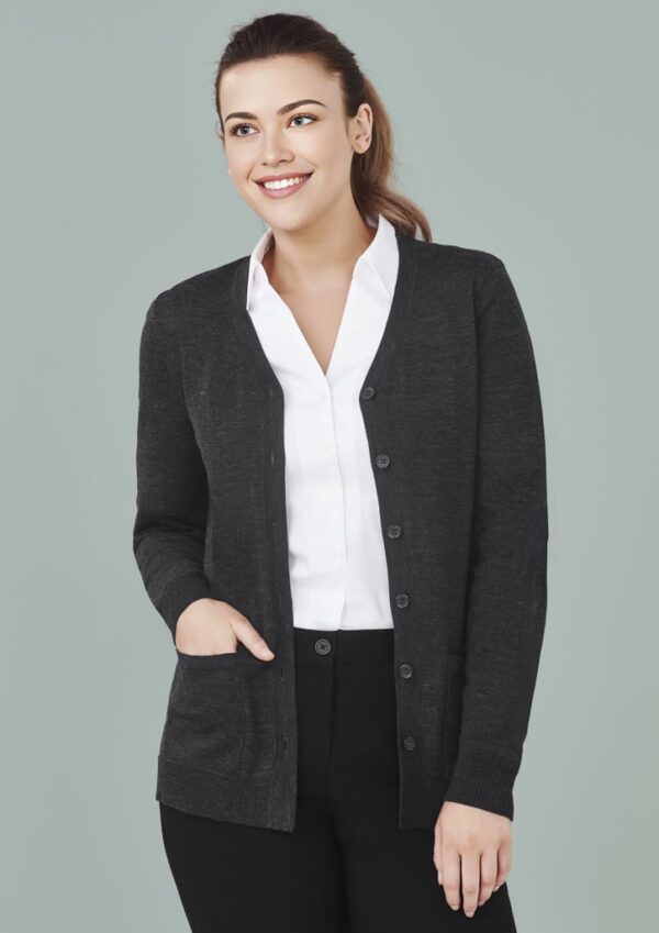 Womens Button Front Knit Cardigan - Image 21